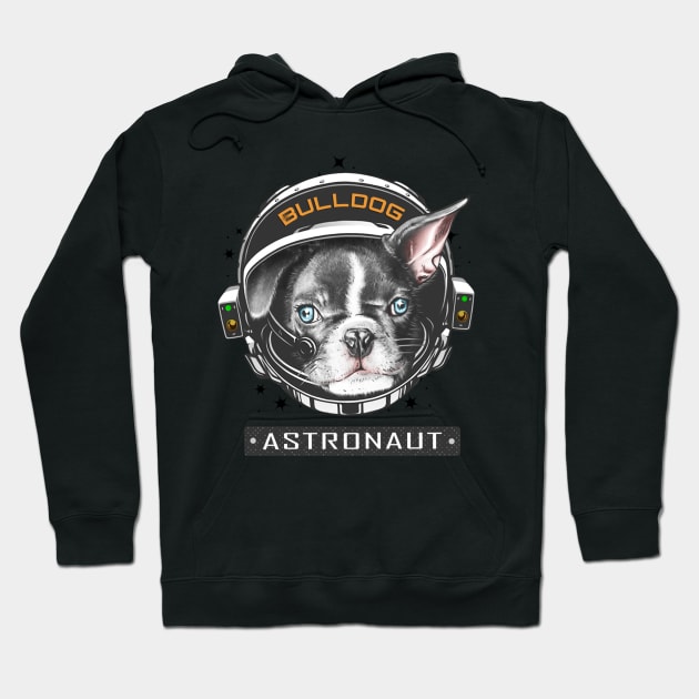 French Bulldog Astronaut Hoodie by Cataraga